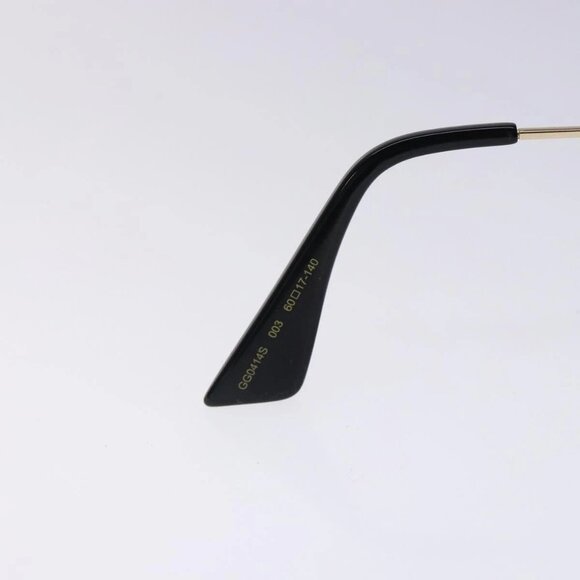 GUCCI GG Sunglasses Plastic Gold 127736M Auth 127736M - Picture 14 of 14